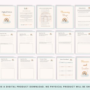 Digital Detox Printable Planner Social Media Detox - Etsy