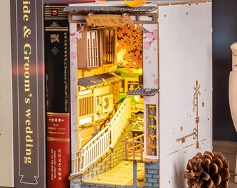  Rolife Book Nook Kit Wooden 3D Puzzle Bookcase 8.6