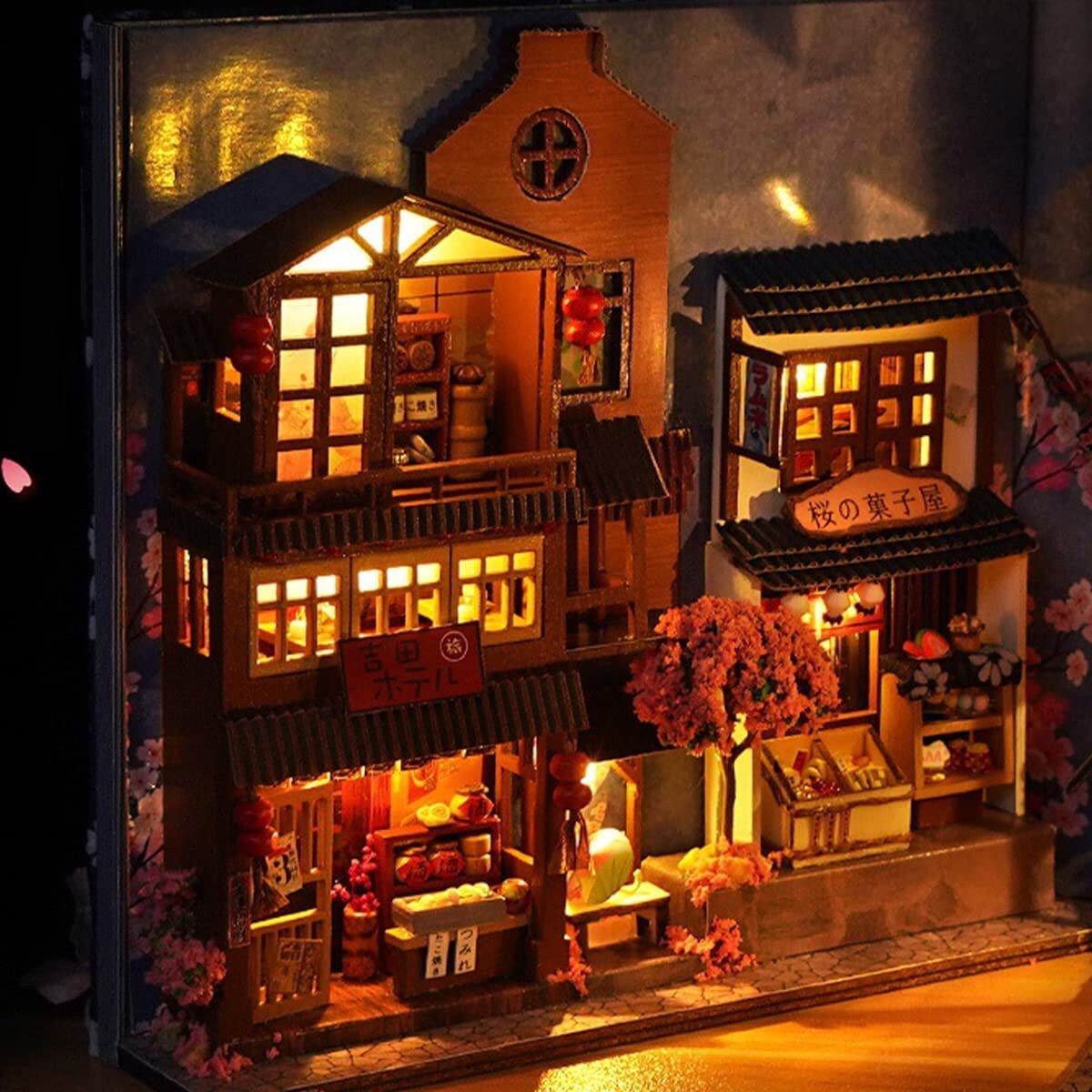 3D Wooden Puzzle Bookend DIY Book Nook Dollhouse Kit for Etsy