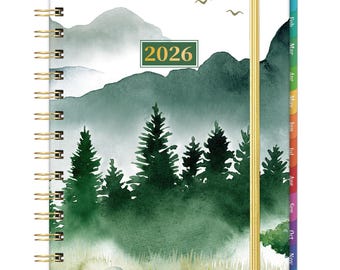 Agenda settimanale e mensile 2026: organizer con copertina rigida (16,3 x 21,6 cm) Luglio 2026 - Giugno 2027