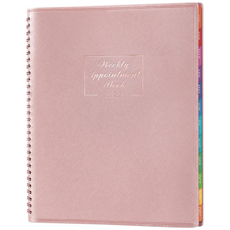 Paper Appointment Book 2027 Appointment Book - Daily Hourly Planner 2027, 8.5