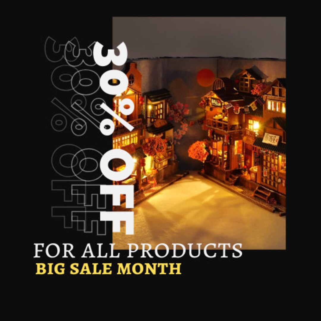 3D Wooden Puzzle Bookend DIY Book Nook Dollhouse Kit for Etsy