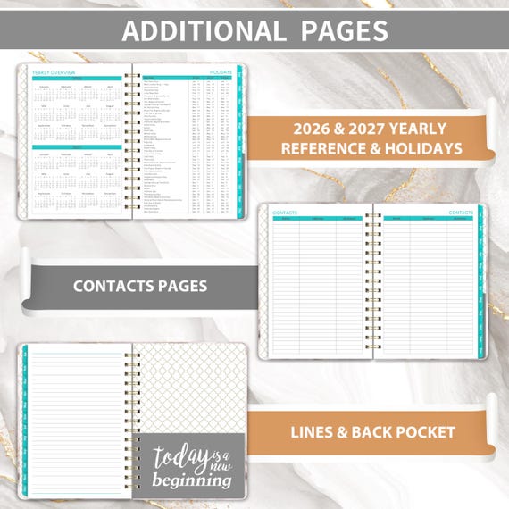 2026 Planner Weekly And Monthly, JAN. 2026 - DEC. 2026, 6\" X 8.4...