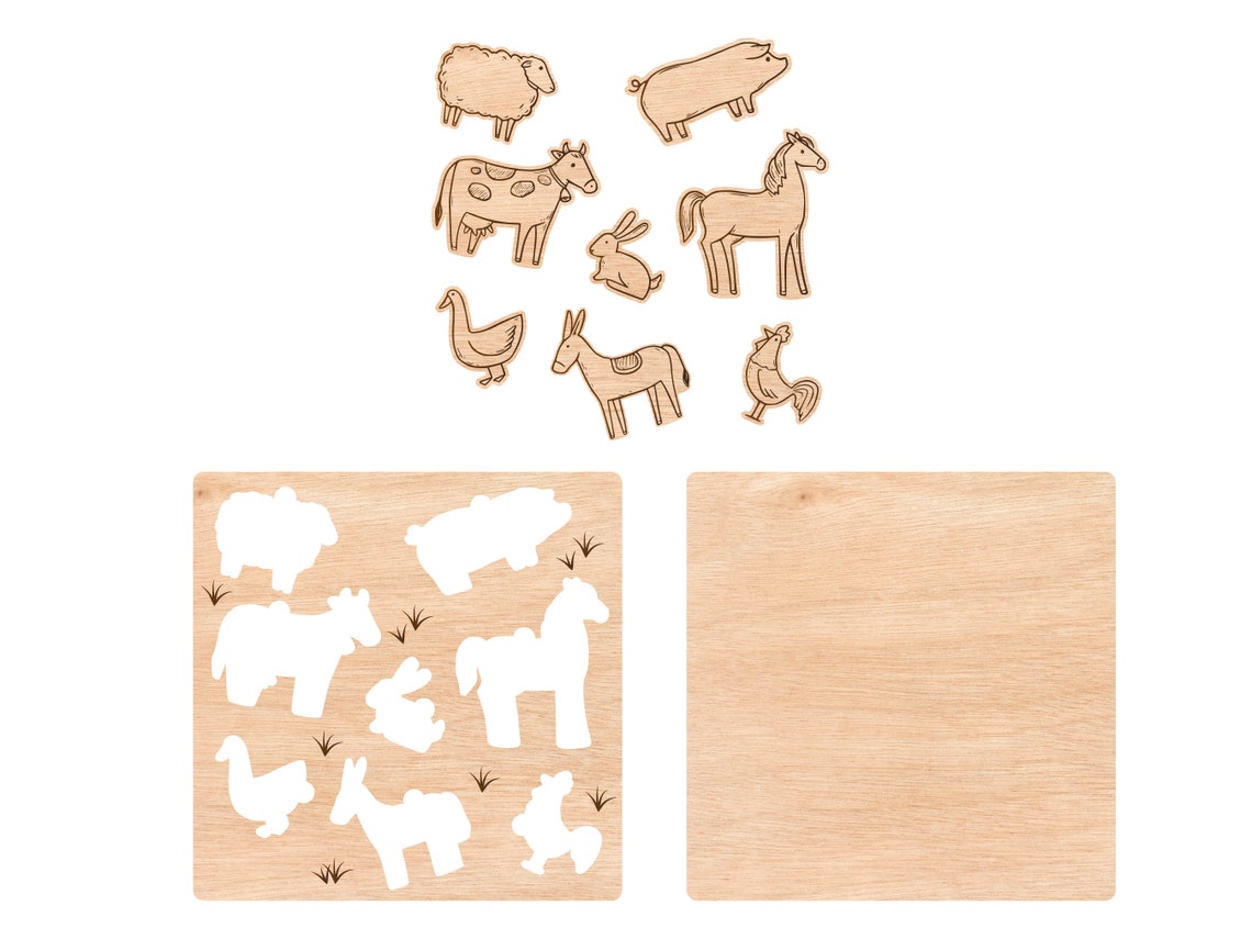 Laser Cut Puzzle Files & Shape Sorting Puzzle SVG Files Sorter Toy for ...
