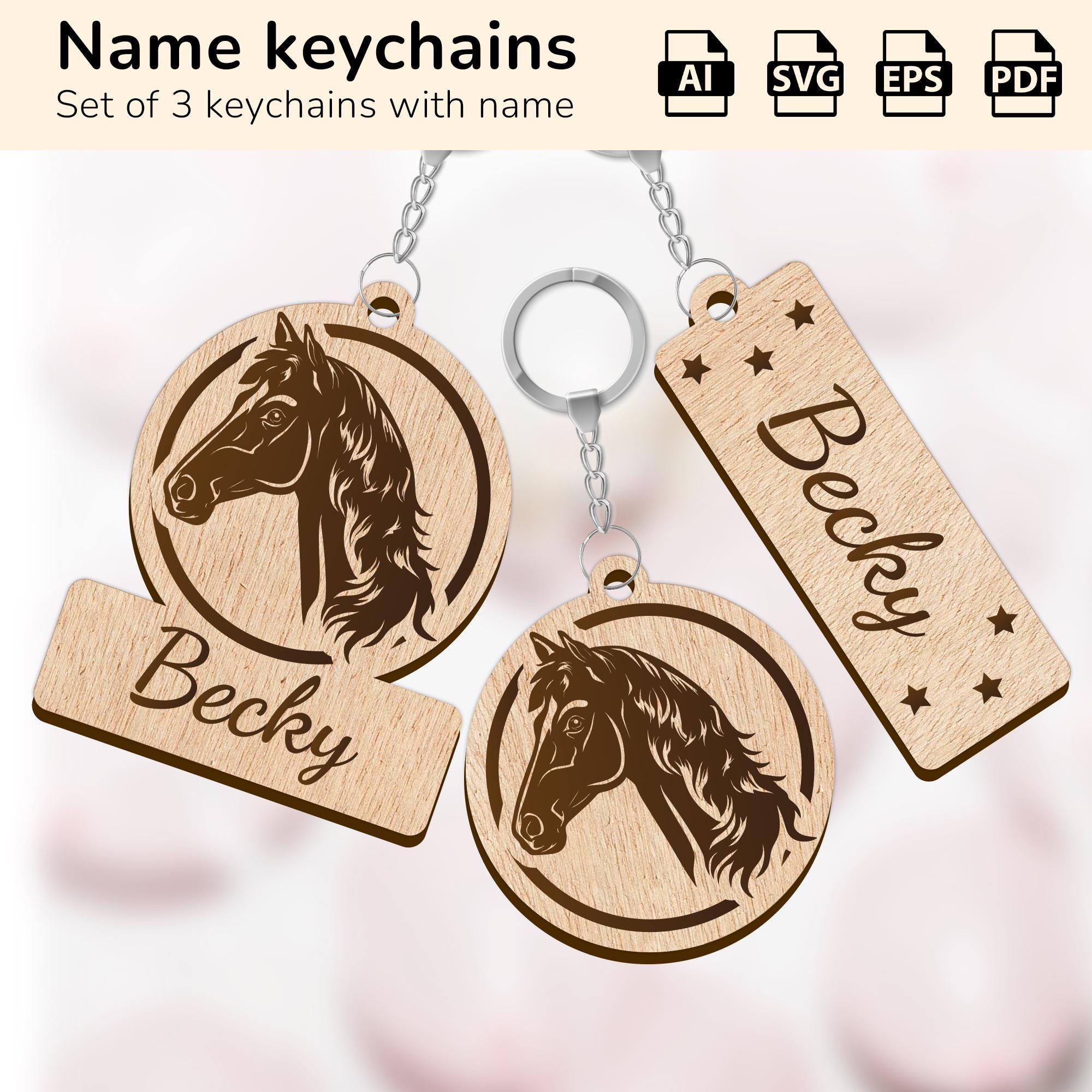 thumbnail: Retro Dinosaurus Koets Sleutelhanger Goud - Middeleeuwse Paard Auto Hanger