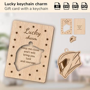 Porte-clés porte-clés porte-bonheur pour casque de moto | cadeau pour un anniversaire, une maman, un papa, un ami | Forge luminescente découpée au laser | IA, EPS, PDF, SVG