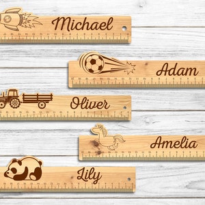Laser Cut Wooden RULER for Kids School Teacher Svg | Pdf | Ai | Eps ...