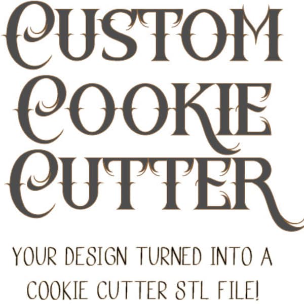 Fichier STL Cookie Cutter personnalisé pour l’impression 3D. Votre design transformé en emporte-pièce