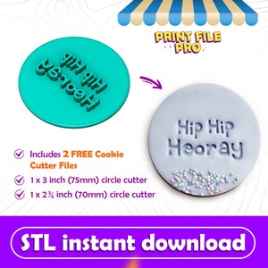 Digital STL FILE for a Happy Father&#39;s Day Silhouette Cookie Stamp  - Instant Download to 3D print, STL Cookie Cutter File