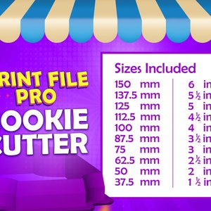 Rectangle Cookie Cutter STL File Instant Download for 3D printer (10 sizes), STL Cookie Cutter File, Ideal for Polymer Clay image 6