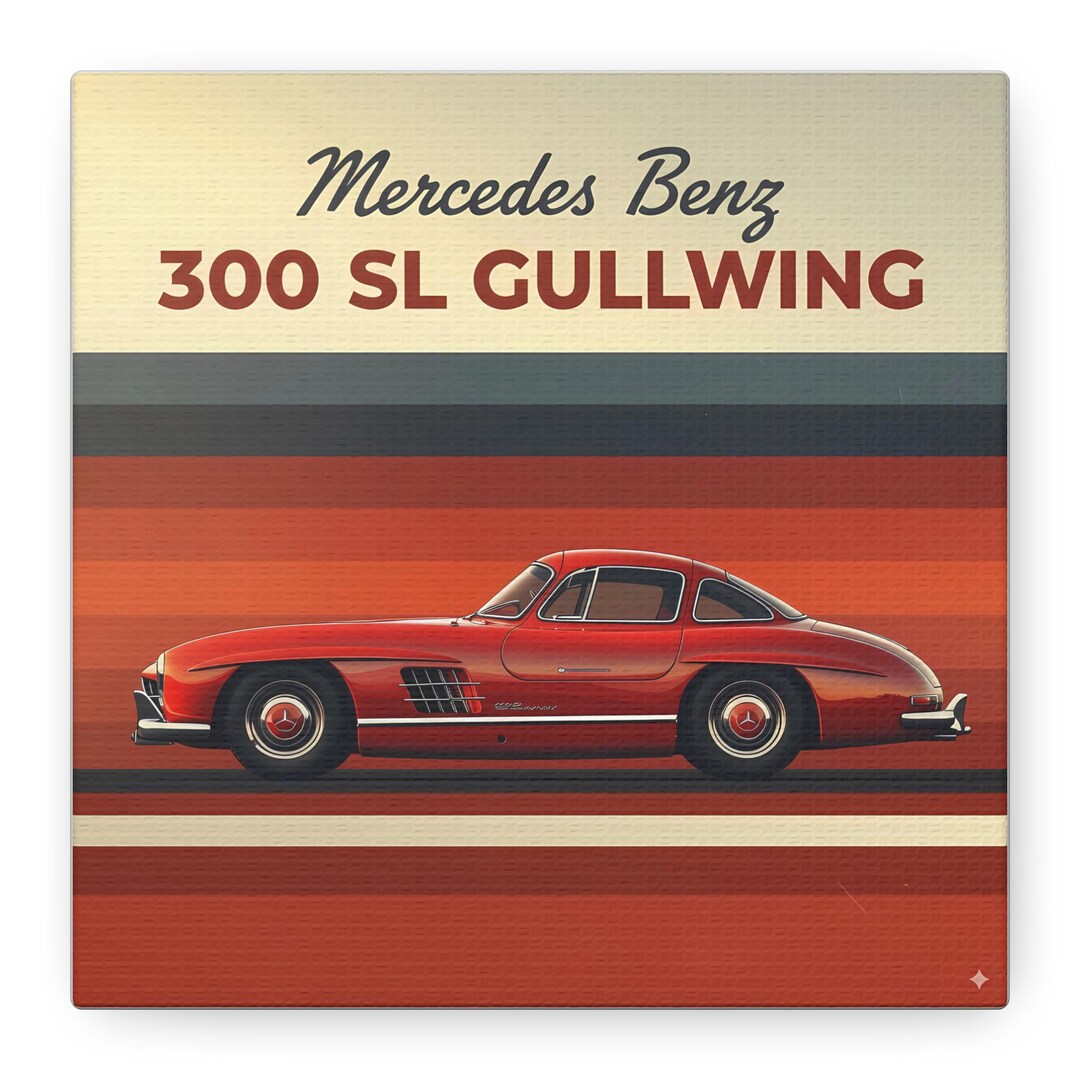 Canvas Art - Mercedes Benz 300 SL Gullwing - Etsy