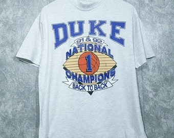 Vintage 90s Duke University National Champions T-shirt, Duke University Shirt, Duke Fan Shirt, Duke Hoodie, Duke University Sweater