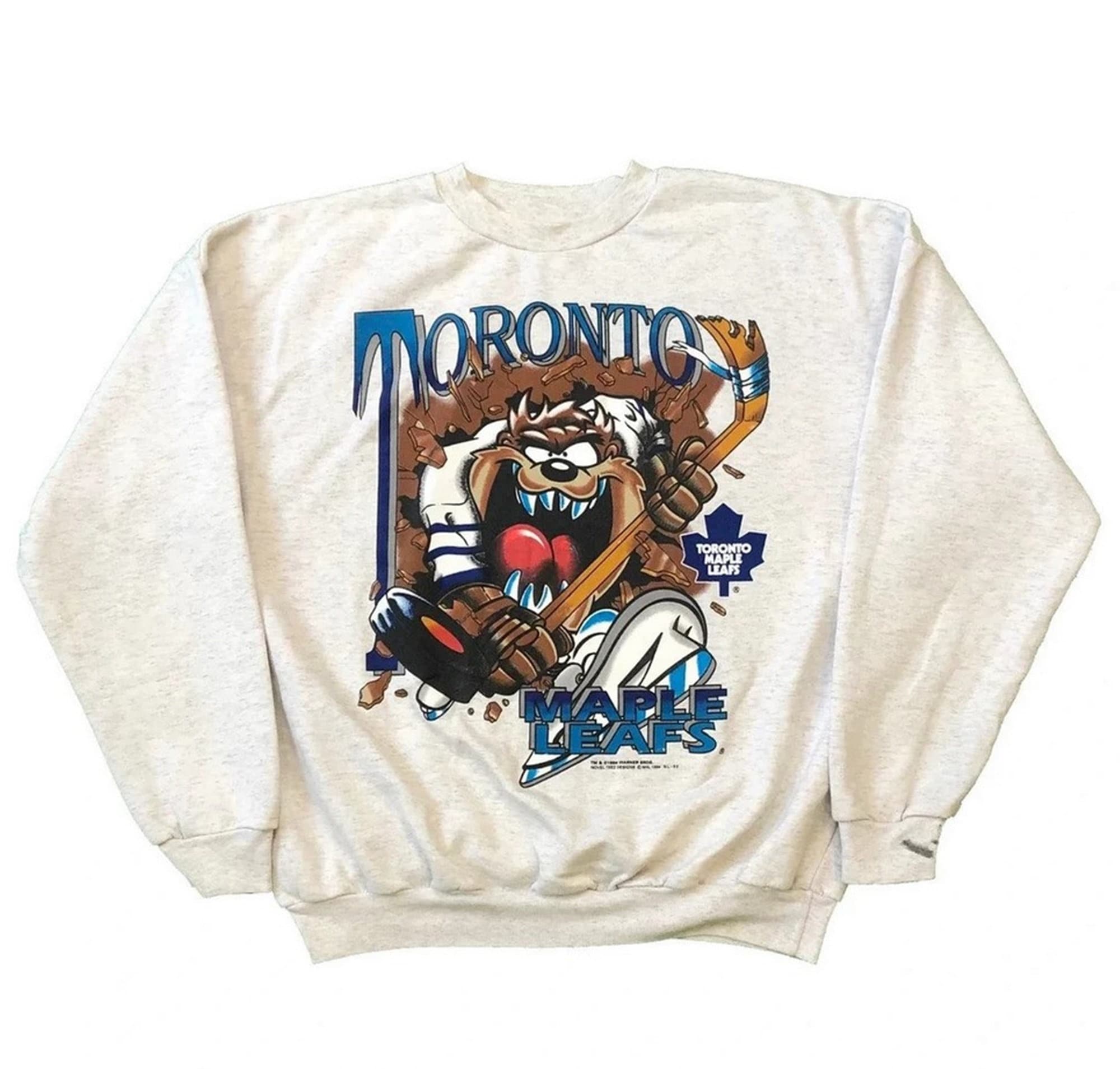 Toronto Maple Leafs, NHL One of a KIND Vintage Sweatshirt with Crystal –  ShopCrystalRags