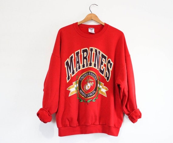 Red usmc hoodie sale