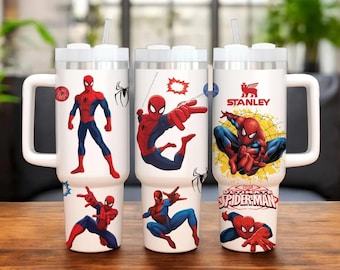 Spider-Man Tumbler, Super man 40oz Cup, Superhero Tumbler Cup, Movie Coffee Tumbler, Eddie Brock Tumbler, Symbiote Spider Insulated Tumbler