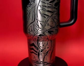 Laser Engraved Venom Tumbler 40oz, Superhero 40oz Tumbler, Movie Coffee Tumbler, Eddie Brock Tumbler, Symbiote Spider Insulated Tumbler