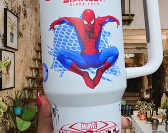 Spider-Man Tumbler, Super man 40oz Cup, Superhero Tumbler Cup, Movie Coffee Tumbler, Eddie Brock Tumbler, Symbiote Spider Insulated Tumbler