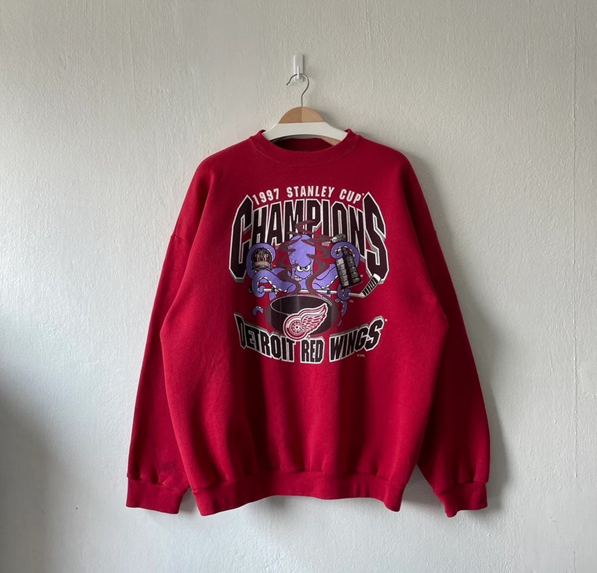 NHL 90's Nutmeg Detroit Red Wings Sweater Red (L) – Chop Suey Official