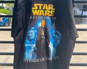 Vintage Revenge of the Sith Duel T Shirt, Anakin Skywalker Obi Wan Kenobi Shirt, Jedi Tee, Retro Star Wars Mustafar Revenge of the Sith