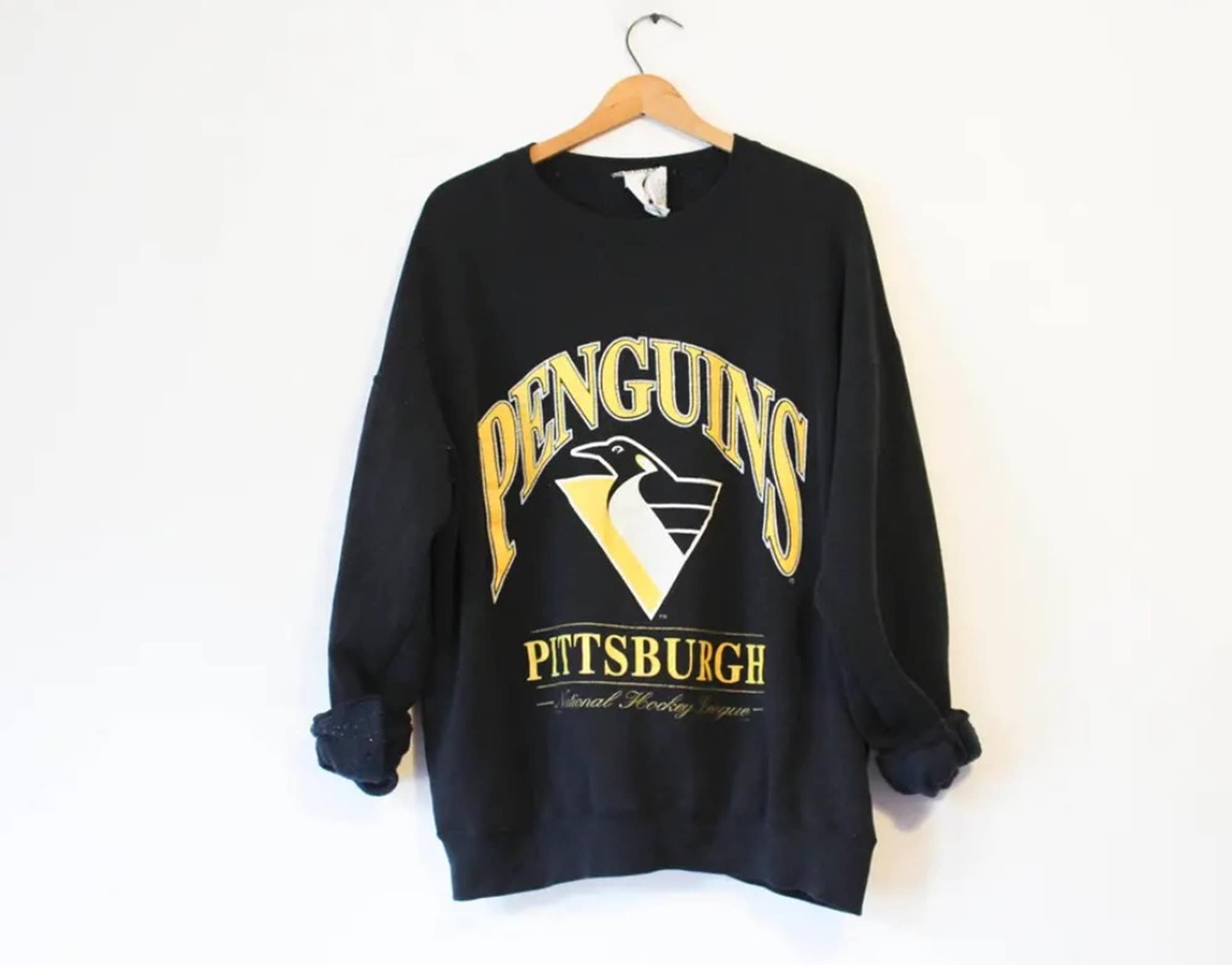 DecorHandmadeVN Vintage 90s Pittsburgh Penguins T-Shirt, Pittsburgh Penguins Sweater, Pittsburgh Penguins Hoodie, Pittsburgh Penguins Fan Tee, Gift for Her