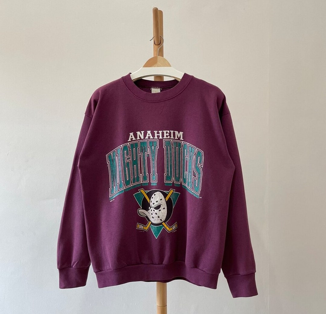 Vintage 1993 Anaheim Mighty Ducks Crewneck Sweatshirt, Mighty Ducks ...