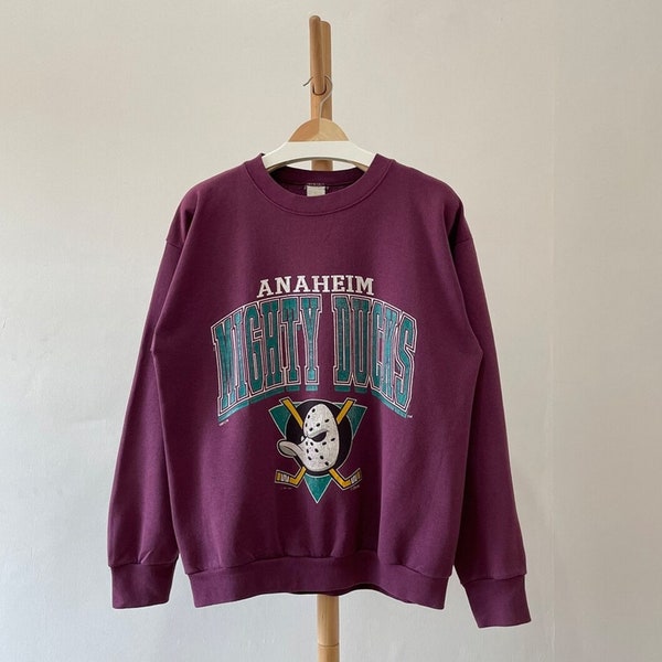 Vintage 1993 Anaheim Mighty Ducks Crewneck Sweatshirt, Mighty Ducks Shirt, Anaheim Mighty Ducks Hoodie, Anaheim Mighty Ducks Fan Shirt