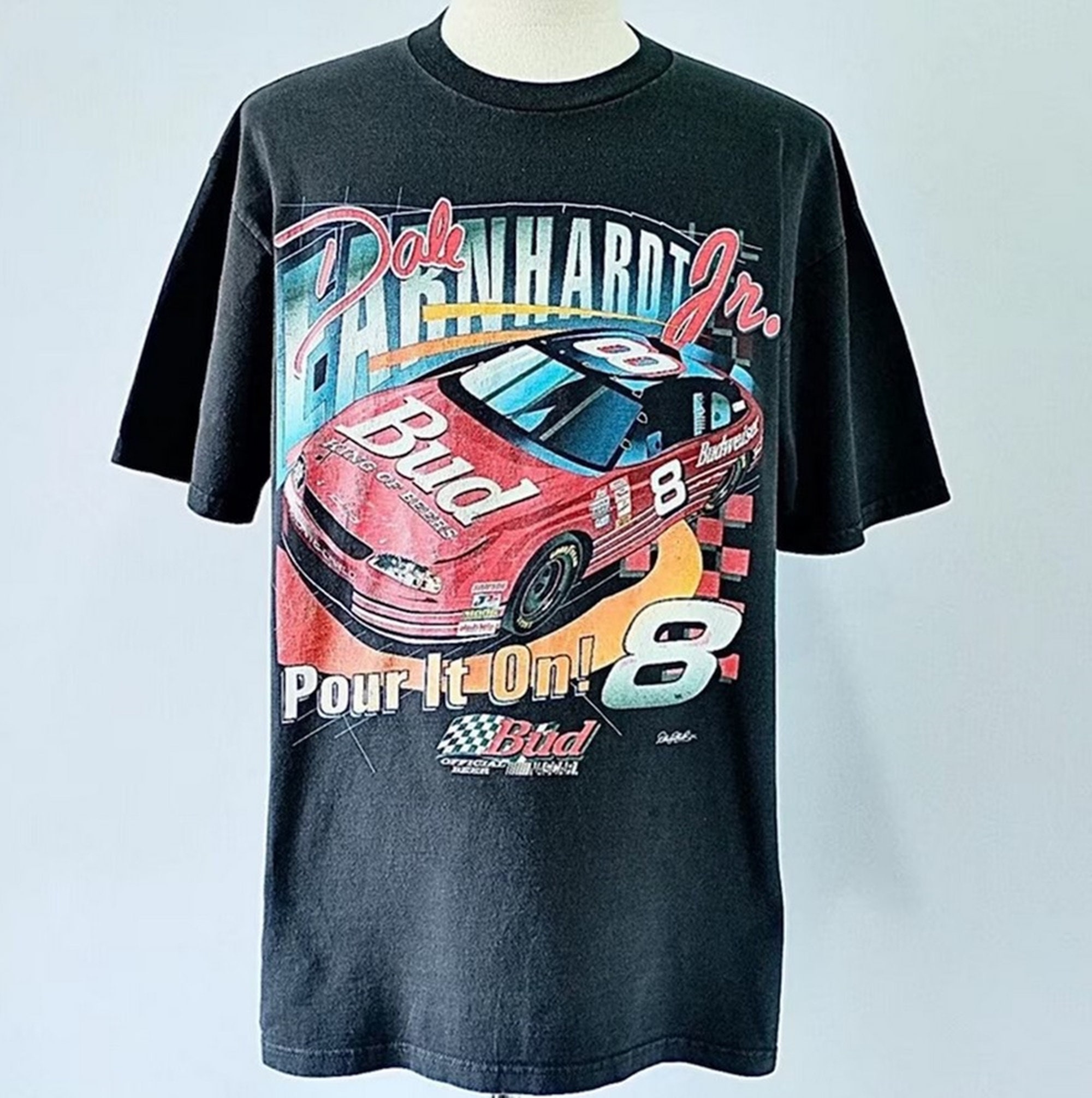 Vintage 90s Dale Earnhardt Jr. 8 NASCAR Racing T-Shirt, Dale Earnhardt Shirt, Dale Earnhardt Sweater, Nascar 90s Shirt, Nascar Racing Shirt