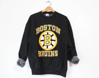 Vintage 90s Boston Bruins Crewneck Sweatshirt, Boston Bruins Vintage T-shirt, Boston Crecwneck,Boston Bruins Hoodie, Boston Bruins Fan Shirt