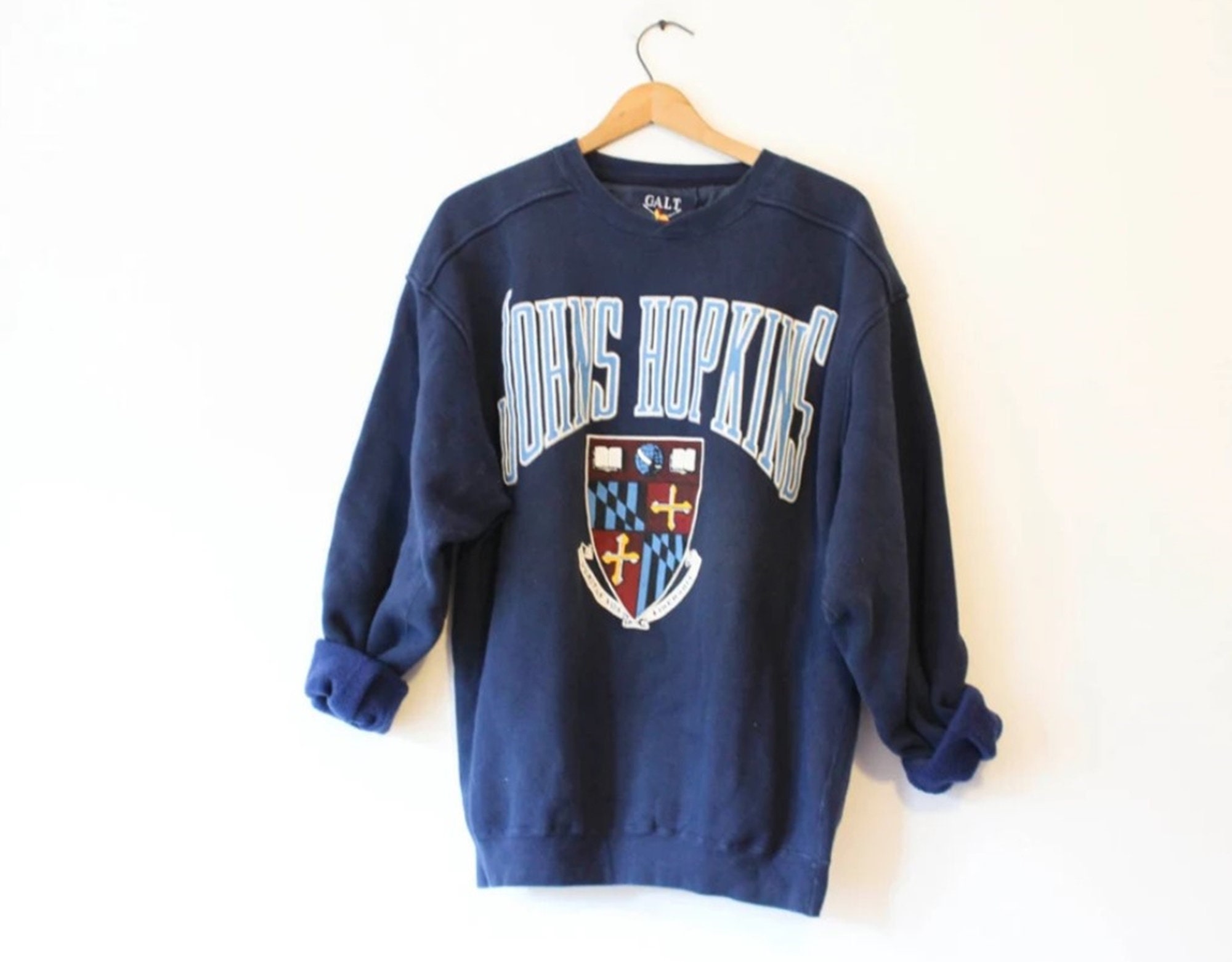 Vintage 90s Johns Hopkins University Blue Jays Sweatshirt 