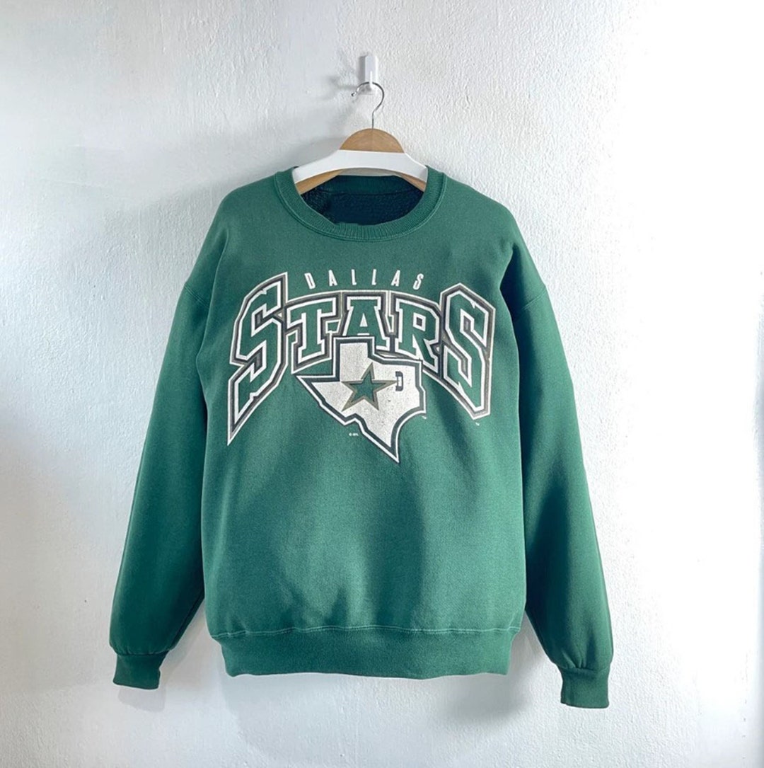 Vintage 90s Dallas Stars Hockey Sweatshirt, Dallas Stars Shirt, Dallas ...