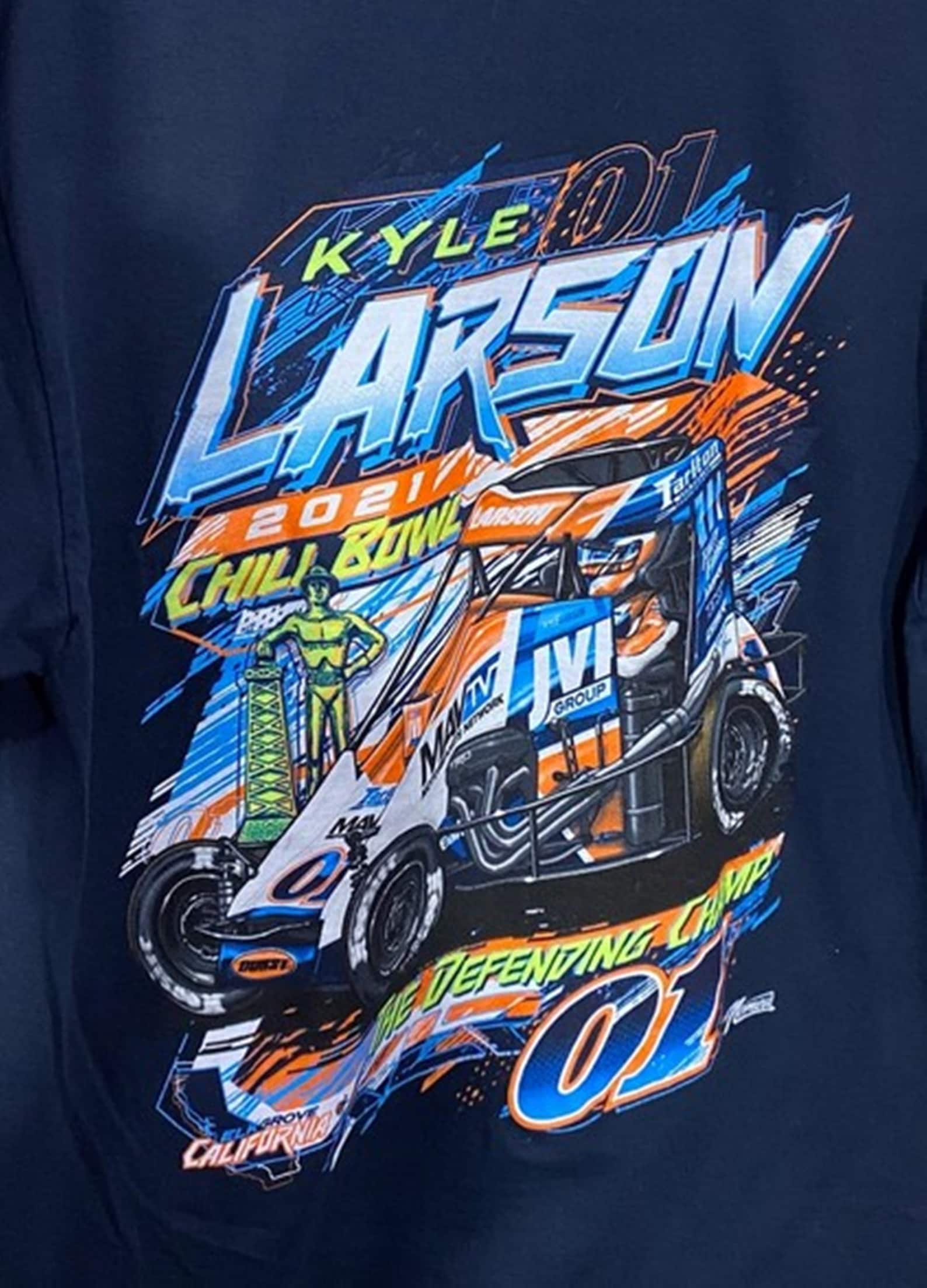Vintage Kyle Larson Dirt Track Midget Racing Tshirt, Kyle Larson Shirt