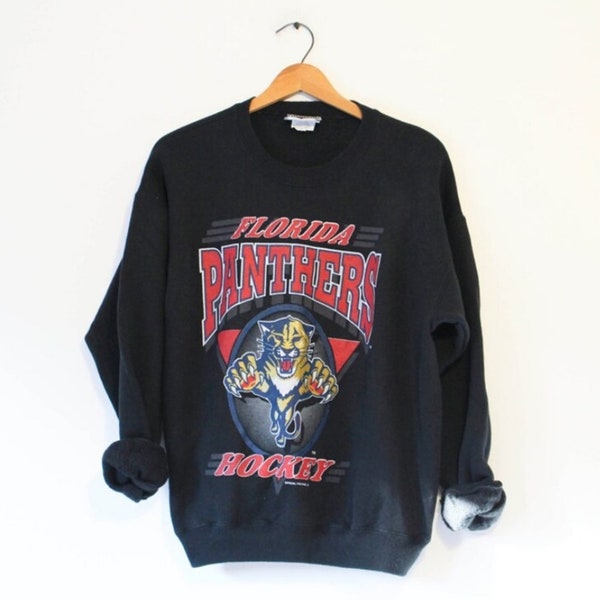 Vintage 90s Florida State Panthers Hockey Sweatshirt, Florida Panther Crewneck, NHL Hockey Shirt, Florida Panther Shirt, Hockey Fan Shirt