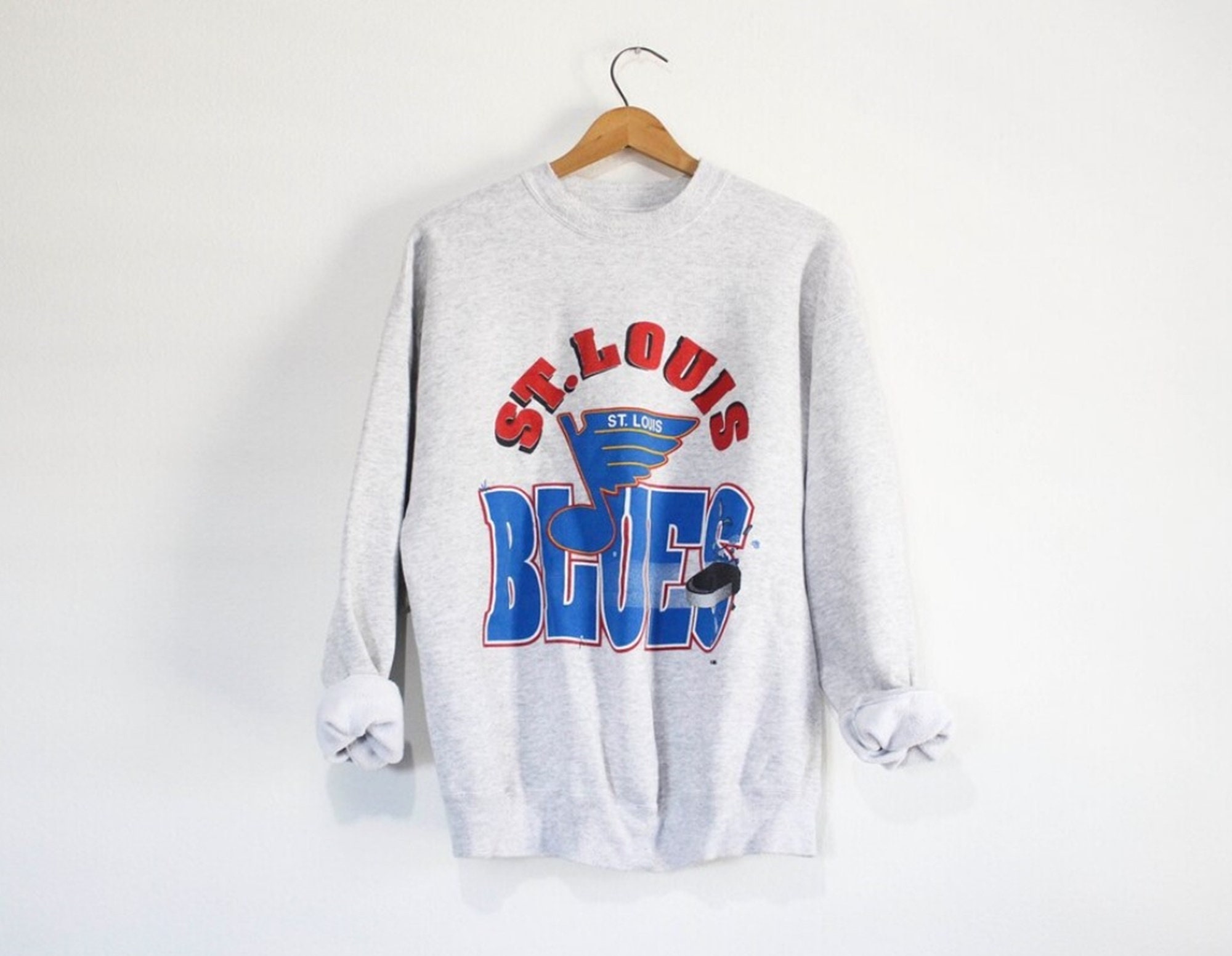 Mitchell And Ness St Louis Blues Retro 67' Fleece Hoodie Large BNWT SHIPS  FAST