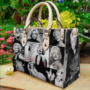 Marilyn Monroe Crossbody Bag Leather Applique Purse Women 