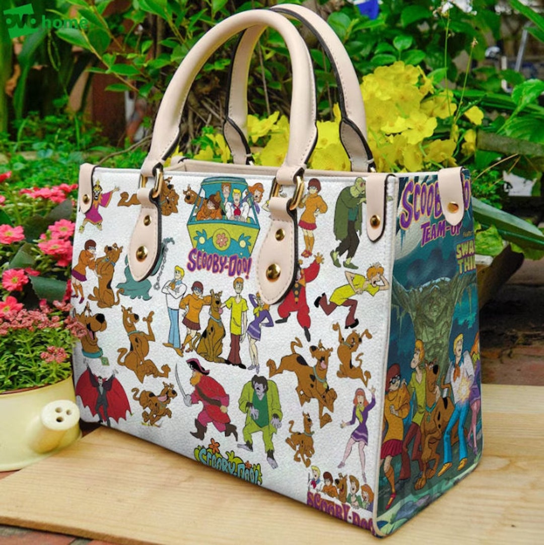 Scooby Doo Leather Bag,scooby Doo Lovers Handbag,scooby Doo Women Bags and Purses,handmade Bag