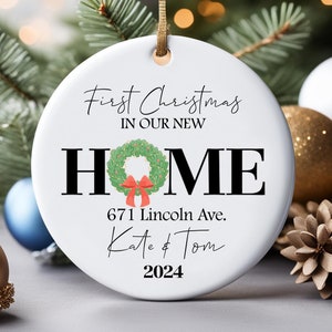Closing Gift, House Warming Gift, New House Gift, First Christmas in our New Home Christmas Ornament 2023, Gift from Realtor Christmas Gift
