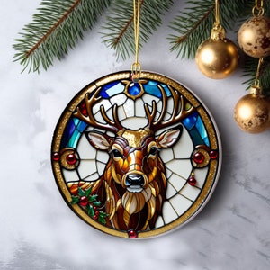 Ceramic Ornament, 2024 Christmas Decoration, Holiday Gift Idea, Heirloom Keepsake, Round Ceramic, Bauble Present