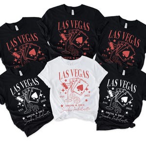 Las Vegas Bachelorette Shirt, Retro Casino Bach Trip Tee, Poker Dice Bachelorette Party Shirts, Custom Wedding Shirt, Drink and Dice Shirt