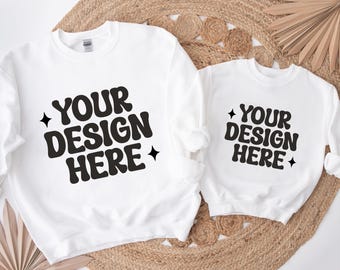 Custom Your Design Sweatshirt Make Your Own Crewneck Matching Family Gift Personalized Hoodie Adults Kids & Toddlers Custom Logo Sweat