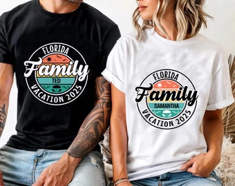 Personalized Couples Vacation Shirt, Custom Vacation Shirts, Family Vacation Tee, Family Trip Tee, Family Vacation Shirts