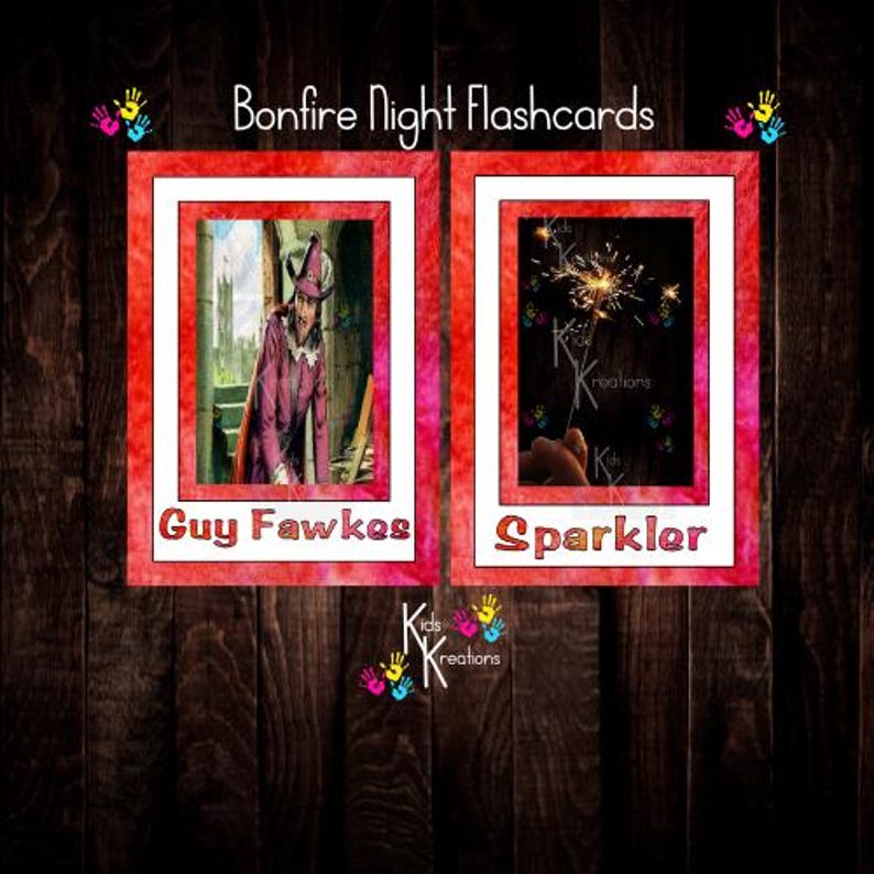 Bonfire Night - Flashcards- Printable - Early Years- Print From Home ...