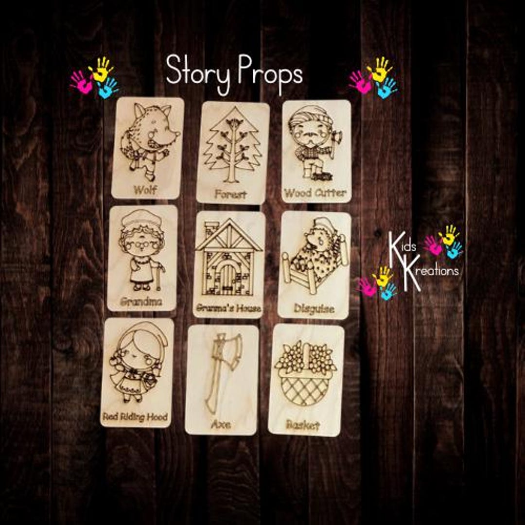 Fairytale - Red Riding Hood - Story Props - Early Years - Tuff Tray - Etsy