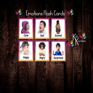 emotions - flashcards - early years- printable - digital download - feelings