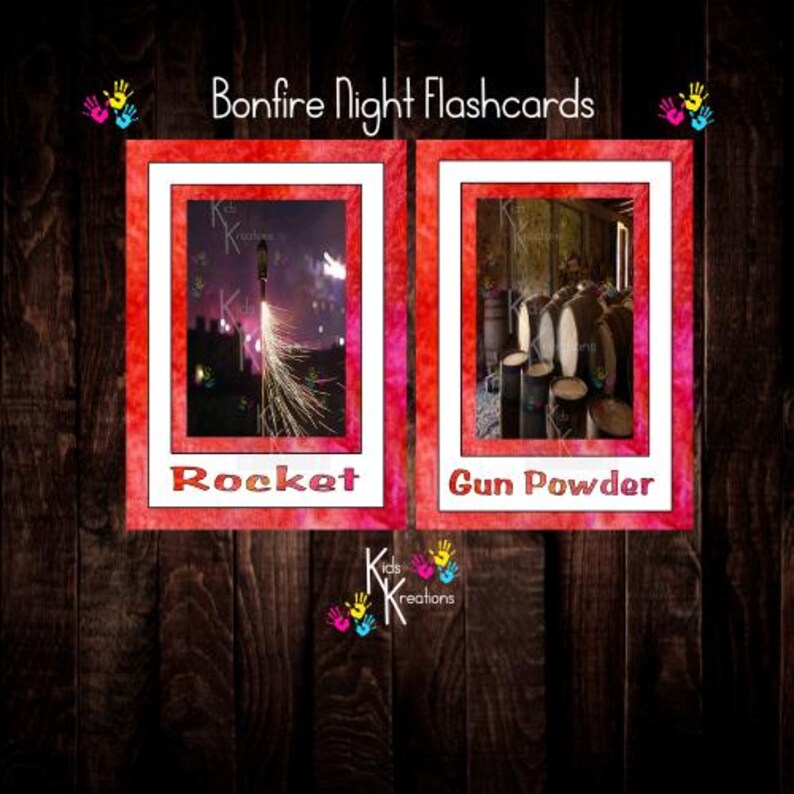 Bonfire Night - Flashcards- Printable - Early Years- Print From Home ...