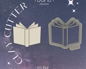 Open Book Clay Cutter | STL | Digital file for Clay Cutter