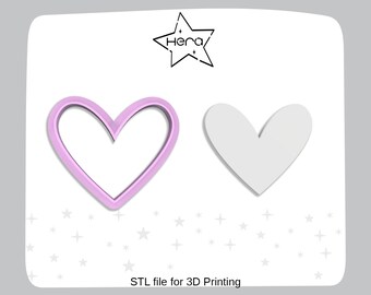 Simple Heart Clay Cutter | STL | Digital file for Clay Cutter