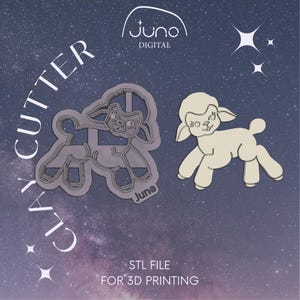 Può includere: Un file STL stampabile in 3D per un tagliapasta a forma di agnello dei cartoni animati. Il tagliapasta è progettato per essere utilizzato con il fondant, l'impasto per biscotti e altri materiali morbidi. Il file è solo per la stampa 3D.