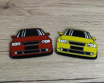 Audi A3/S3 Keychain: 3D Printed Car Key Accessory (90x35mm)