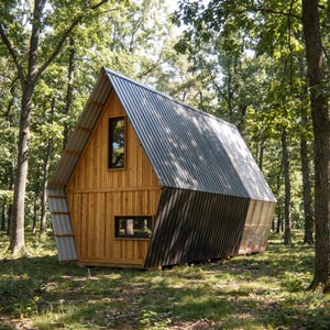 DIY Modern A-Frame Cabin Plans – Off-Grid Tiny House Blueprint (PDF) image 3