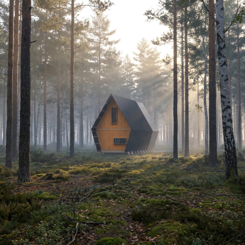 DIY Modern A-Frame Cabin Plans – Off-Grid Tiny House Blueprint (PDF) image 14